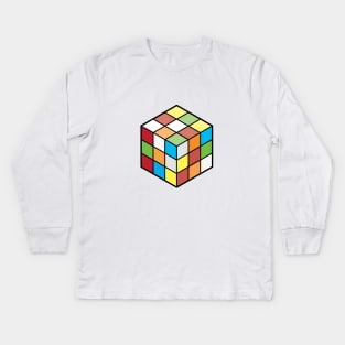 Rubix Cube Kids Long Sleeve T-Shirt